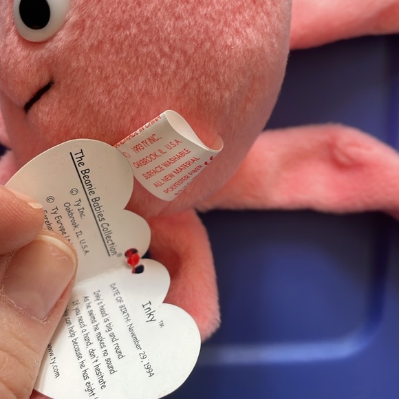 HTF Rare Inky Beanie Baby Mint Collectible Octopus - Picture 8 of 8